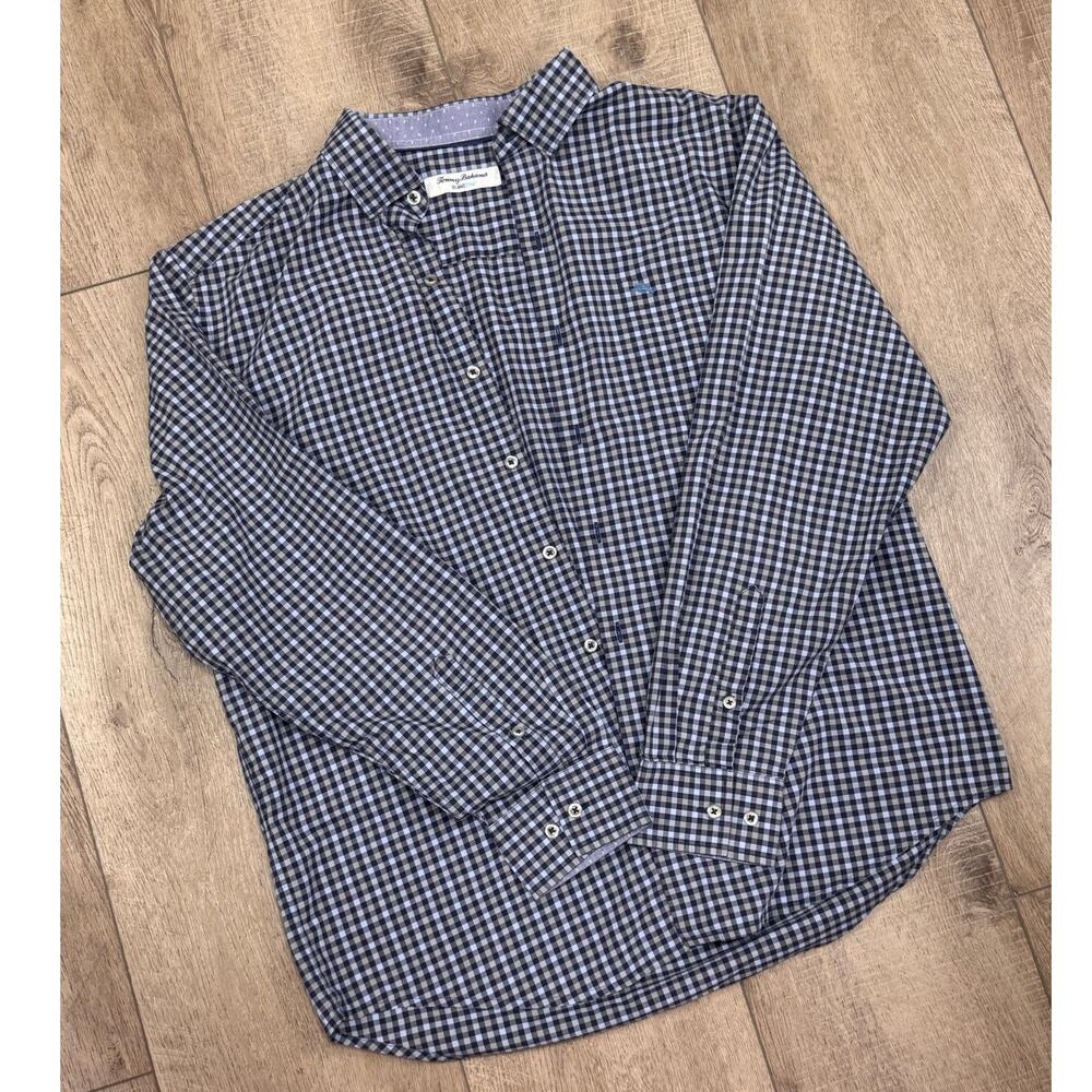 Tommy Bahama - Men's Checkered Button Down Shirt - Large